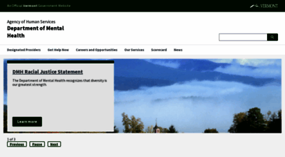 mentalhealth.vermont.gov - home page  department of mental health