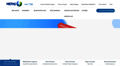 mepasenerji.com - mepaş - meram elektrik perakende satış a.ş.