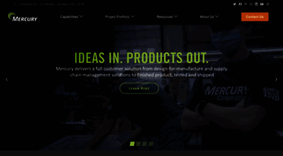 mercurycorp.com - mercury corporation - sheetmetal contract manufacturing - worldwide