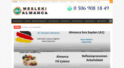 meslekialmanca.com - mesleki almanca dersleri - doktorlar için almanca - almanca mesleki terimler