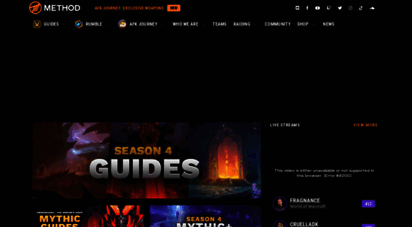 method.gg - method - esports organisation, wow guides, videos, streams and news