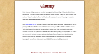 metrobusinesscollege.edu