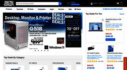 microcenter.com - micro center - computers and electronic device retailer