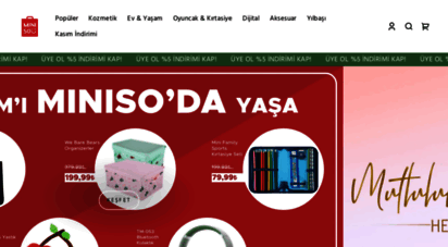 miniso.com.tr - miniso türkiye  online satış sitesi