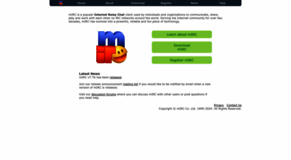 mirc.com - mirc: internet relay chat client
