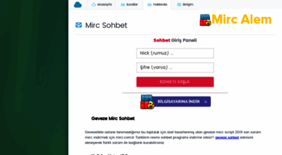 mirc.com.tr - mirc  mirc indir, chat , sohbet
