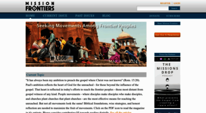 missionfrontiers.org - mission frontiers - the online magazine of the u.s. center for world mission