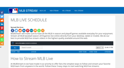mlbstream.tv - watch mlb baseball live - mlb stream