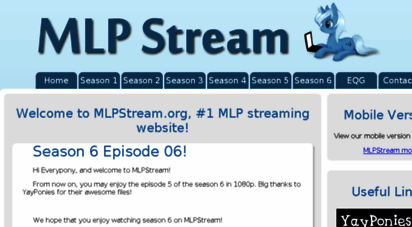 mlpstream.org - welcome to mlpstream.org!