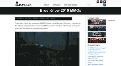 mmobro.com - bros know 2019 mmos - mmobro