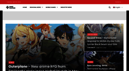 mmoculture.com - mmo culture  covering online and mobile game news from around the world.