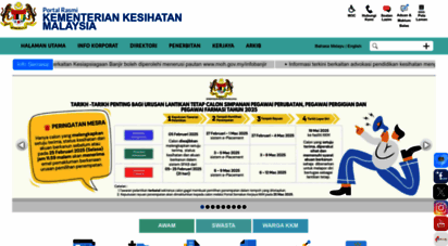 moh.gov.my - official website
