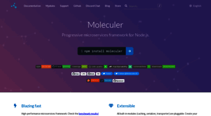 similar web sites like moleculer.services
