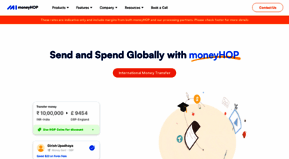 moneyhop.co - india´s first cross border neo-bank - hop