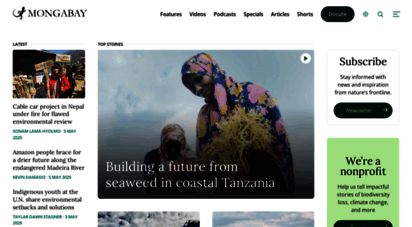 mongabay.com - conservation news - environmental science and conservation news