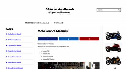 motoservicemanual.com - motorcycle service repair manuals pdf download