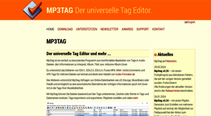 mp3tag.de - mp3tag - der universelle tag editor id3v2, mp4, ogg, flac, ...