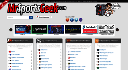 mrsportsgeek.com - the world´s best sports site list - mrsportsgeek
