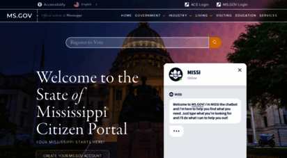 ms.gov - homepage  ms.gov