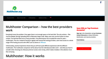 multihoster.org - multihoster comparison - how the best providers work