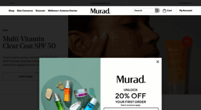 murad.com - murad skincare  clinical skin care company