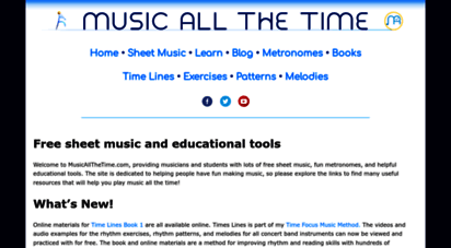 musicallthetime.com - free sheet music and educational tools - music all the time