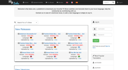 my-subs.com - subtitles for tv shows and movies in multiple languages - my-subs.co