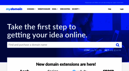 mydomain.com - web hosting, domain name registration  mydomain