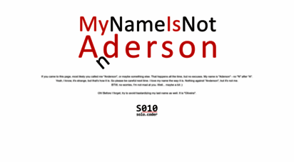 mynameisnotanderson.com