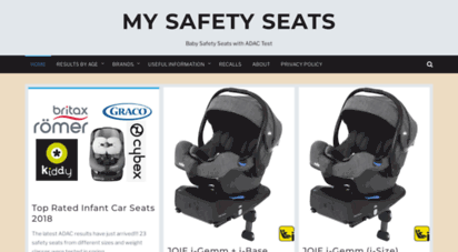 mysafetyseats.com - safety seats for babies and infants - the safest options