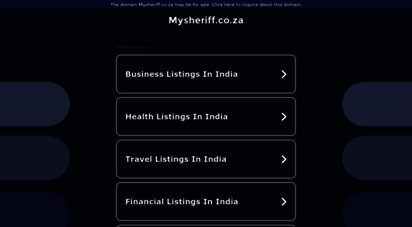 mysheriff.co.za