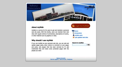 myweb.sabanciuniv.edu - sabancı university myweb service
