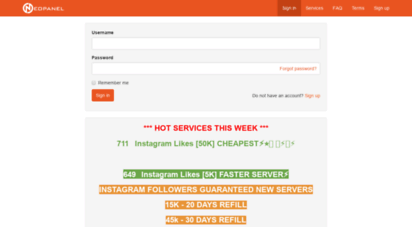 neopanel.net - buy social media services  instagram, facebook, traffic at $0.5