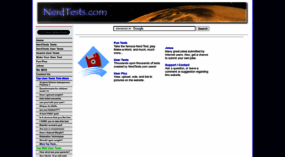 nerdtests.com - nerdtests.com - lots of fun for geeks and nerds!