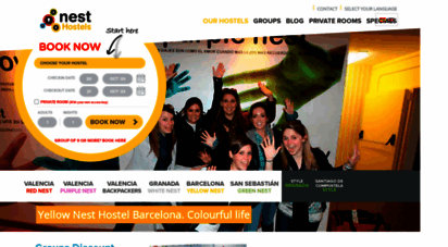 nest-hostels.com