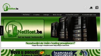 similar web sites like nethost.ba