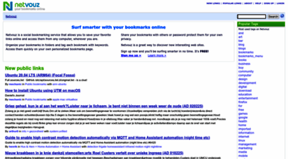 netvouz.com - netvouz - online social bookmark manager - save, tag and share your bookmarks