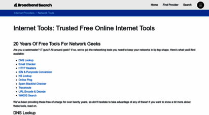 network-tools.com - network-tools.com: ping, traceroute, whois & more