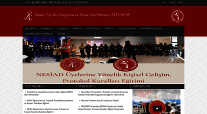 nevsem.nevsehir.edu.tr - sürekli eğitim uygulama ve araştırma merkezi nevsem  nevşehir hacı bektaş veli üniversitesi