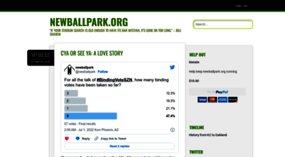 similar web sites like newballpark.org