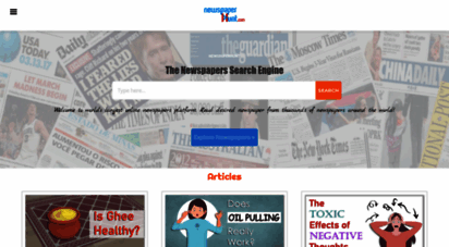 newspaperhunt.com - newspaperhunt : read all online newspaers in the world