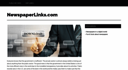 newspaperlinks.com - digital records of newspapers - newspaperlinks.com
