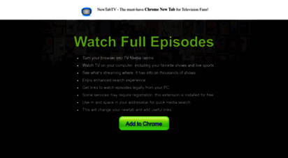 newtabtv.com - media-tab: watch tv, football, tv shows & stream tv free