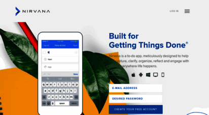 nirvanahq.com - nirvana - gtd software and gtd apps for getting things done