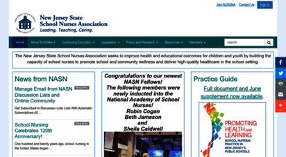 njssna.org - home - new jersey state school nurses ssociation