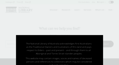 nla.gov.au - home  national library of australia