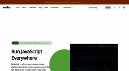 nodejs.dev - run javascript every.