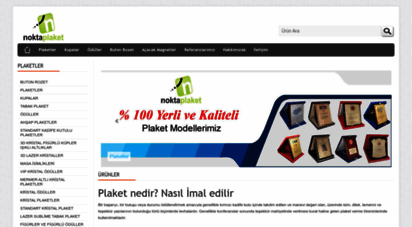 noktaplaket.com - plaket - masaüstüisimlik imalatı