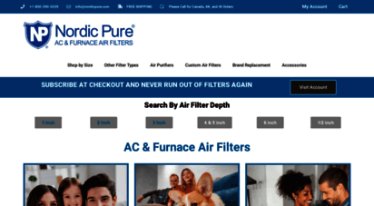 nordicpure.com - air filters - nordic pure - order air filters online - made in the u.s.a.