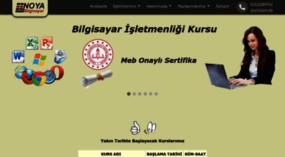 noyabilgisayar.net - noya bilgisayar kursu